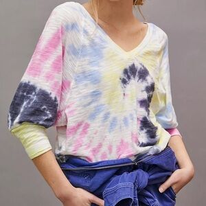 Anthropologie Chaser Danielle Tie-Dye Top